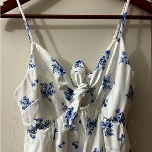 Mi Ami White and Blue Floral Dress bought at Francesca’s